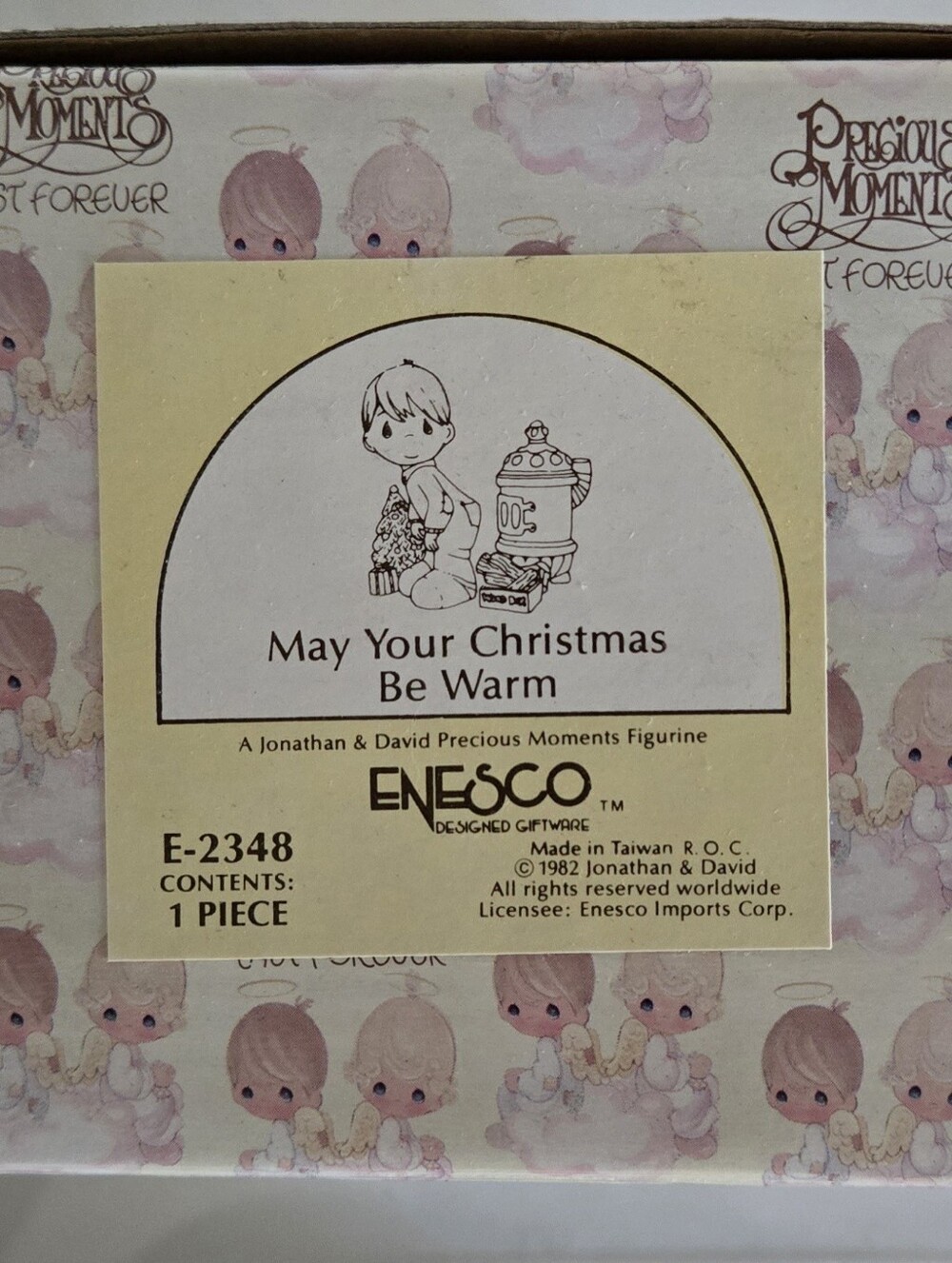 Precious Moments May Your Christmas Be Warm Porcelain Figurine W/ Box E2348 - Picture 7 of 7